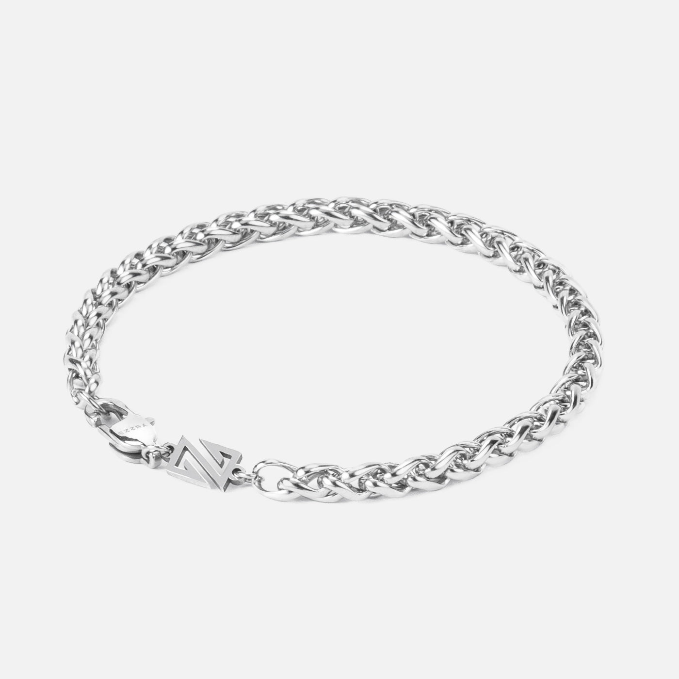 Wheat bracelet (5mm) (Silver)