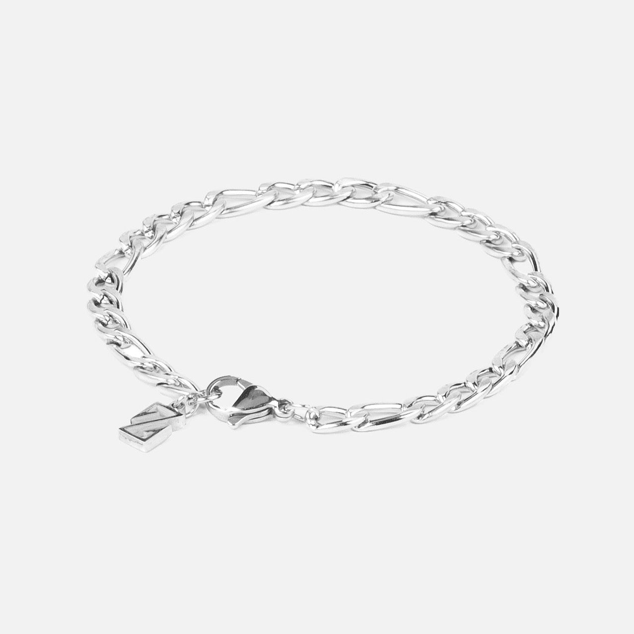 Figaro bracelet (5mm) (Silver)