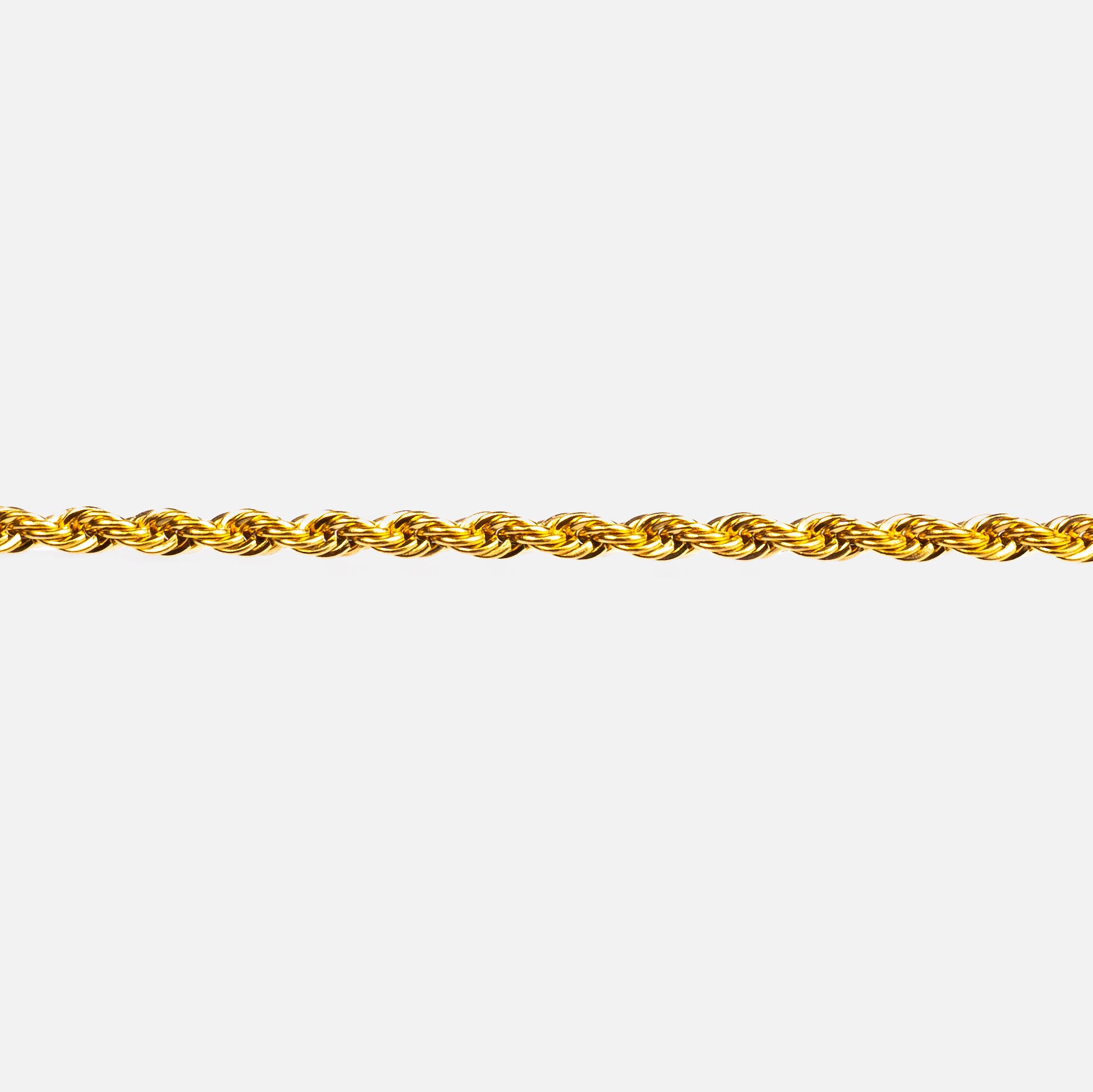 Rope bracelet (3mm) (Gold)